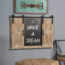 Tatahance Wooden Erasable Wall Mounted