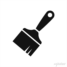 Brush For Paint Art Icon Isolated On