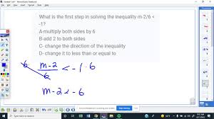 A Multiply Both Sides By 6 B Add 2 To