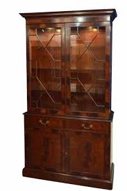 Two Door Mahogany China Cabinet With