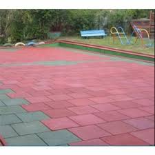Open Area Rubber Tiles For Flooring At