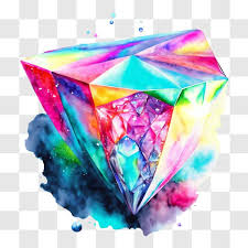 Colorful Floating Diamond