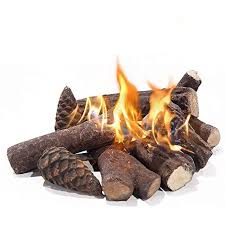 Jp Outdoor Gas Fireplace Logs Small 9
