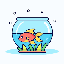 Premium Vector A Fish Tank With A