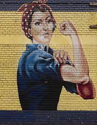 Woman Wearing Polka Dot Headband Mural