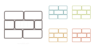 Brickwall Icon Outline Style Iconfu