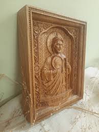 Saint Jude Wood Carved Religious