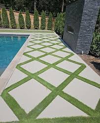 Concrete Pavers With Grass In Between
