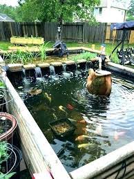 Above Ground Fish Pond Designs