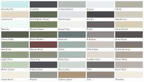 Exterior House Paint Color Chart