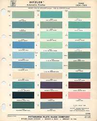 Vintage Paint Colors 1950s Color Palette