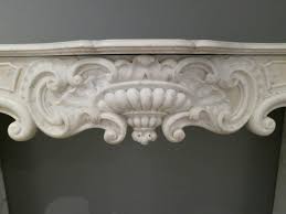 Antique Rococo Fireplace Mantel In