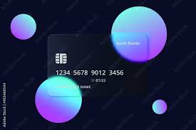 Glassmorphism Style Credit Card Icon