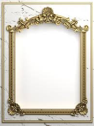 3d Ilration Classic Gold Frame In