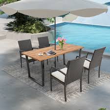 Acacia Wood Outdoor Dining Table