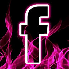Neon Pink Facebook Icon Facebook