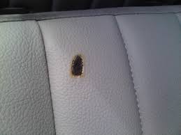 Auto Leather Back Seat Cigarette Burn