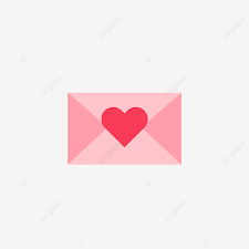 Pink Flat Valentine Love Letter Icon