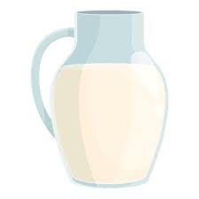Milk Jar Vector Art Icons And
