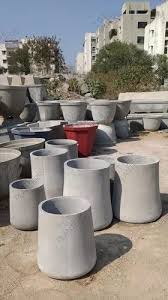 Cement Cylindrical Pots For Garden