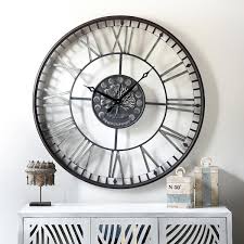Stylecraft Aged Black Metal Og Roman Numiral Wall Clock
