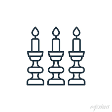 Candlestick Icon Vector From Antique