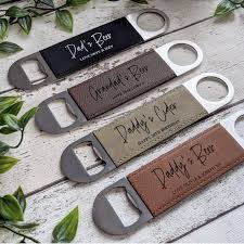 Personalised Bottle Opener Faux Leather