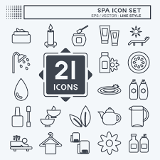 Spa Icon Set Suitable For Spa Symbol