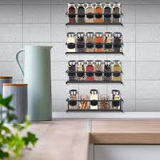 Movisa 4 Pieces Wall Mount Spice Racks