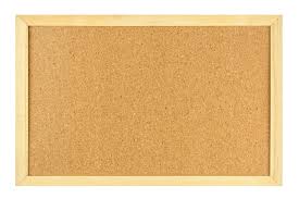 Blank Cork Board In Wooden Frame
