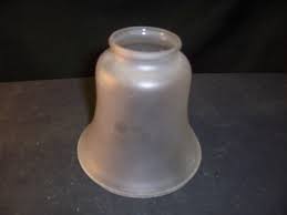 Vintage Clear Frosted Glass Bell Shade