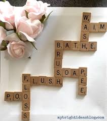 Scrabble Tiles Bath Wash Soap My