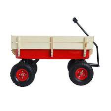 Wood Wagon Kids Children Garden Cart