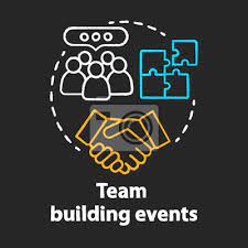 Team Building Event Chalk Concept Icon