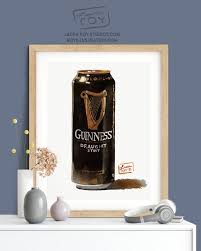 Print Irish Stout Beer Painting