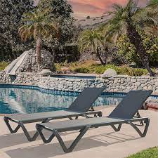 Clihome Patio Chaise Lounge Outdoor