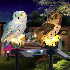 Solar Lamp Owl Animal Solar Garden