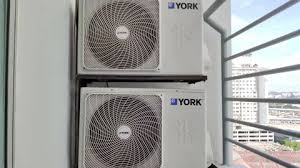 Air Conditioner Outside Stock