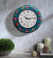 Multicolour Metal Pendulum Wall Clock