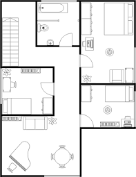 Two Floors House 2nd Floor Plan Floor