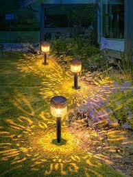 2pcs Outdoor Solar Lawn Lights With