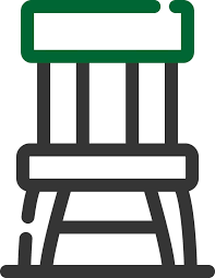 Wooden Chair Creative Icon Design