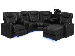 Octane Azure Lhr Power Black Sectional