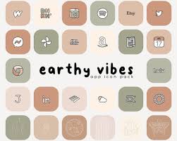 Earthy Vibes App Icon Pack Ios14 Widget