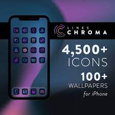 Lines Chroma Ios 17 Icons For Iphone