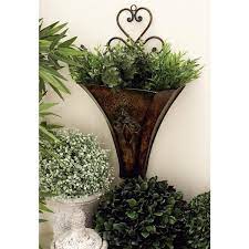 Metal Wall Planter Flexible Garden Decor Set Of 2