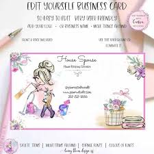 Cutie Cleaning Business Card