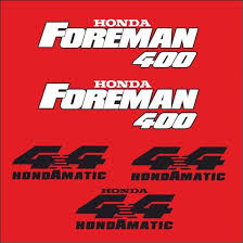 Honda Foreman 400 Replacement Decals