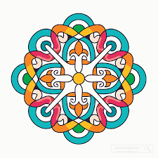 Celtic Clipart Brightly Colored Celtic