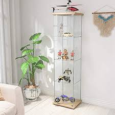 Faroot 4 Shelf Glass Display Cabinet
